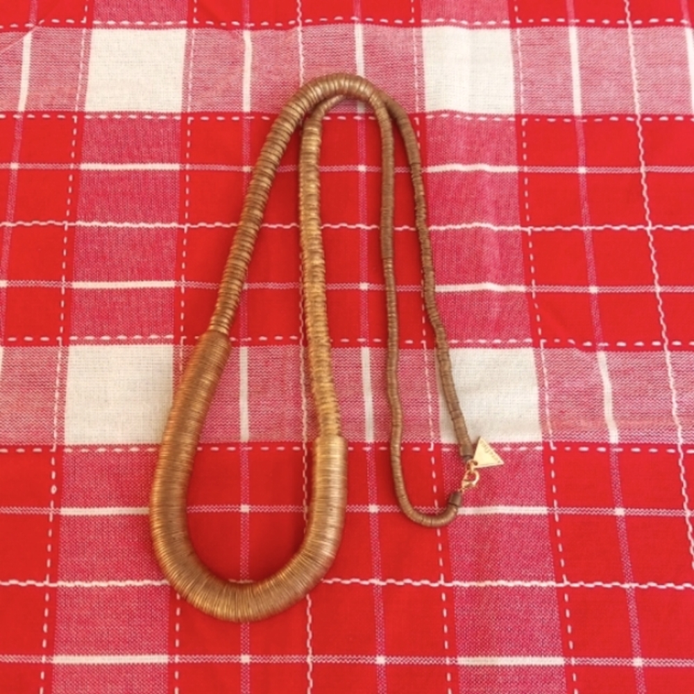 Anthropologie Gold Necklace long